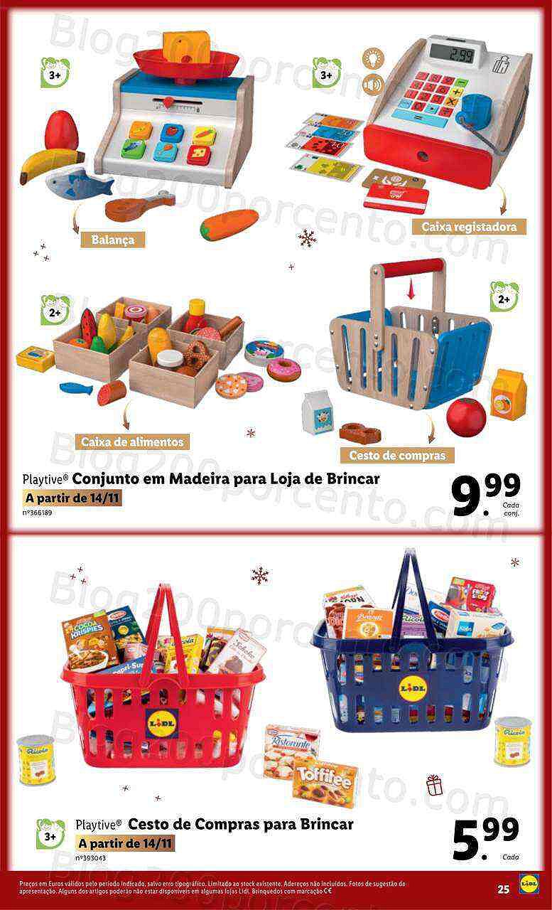 Antevisão Folheto LIDL Brinquedos Natal Promoções a partir de 7 novembro