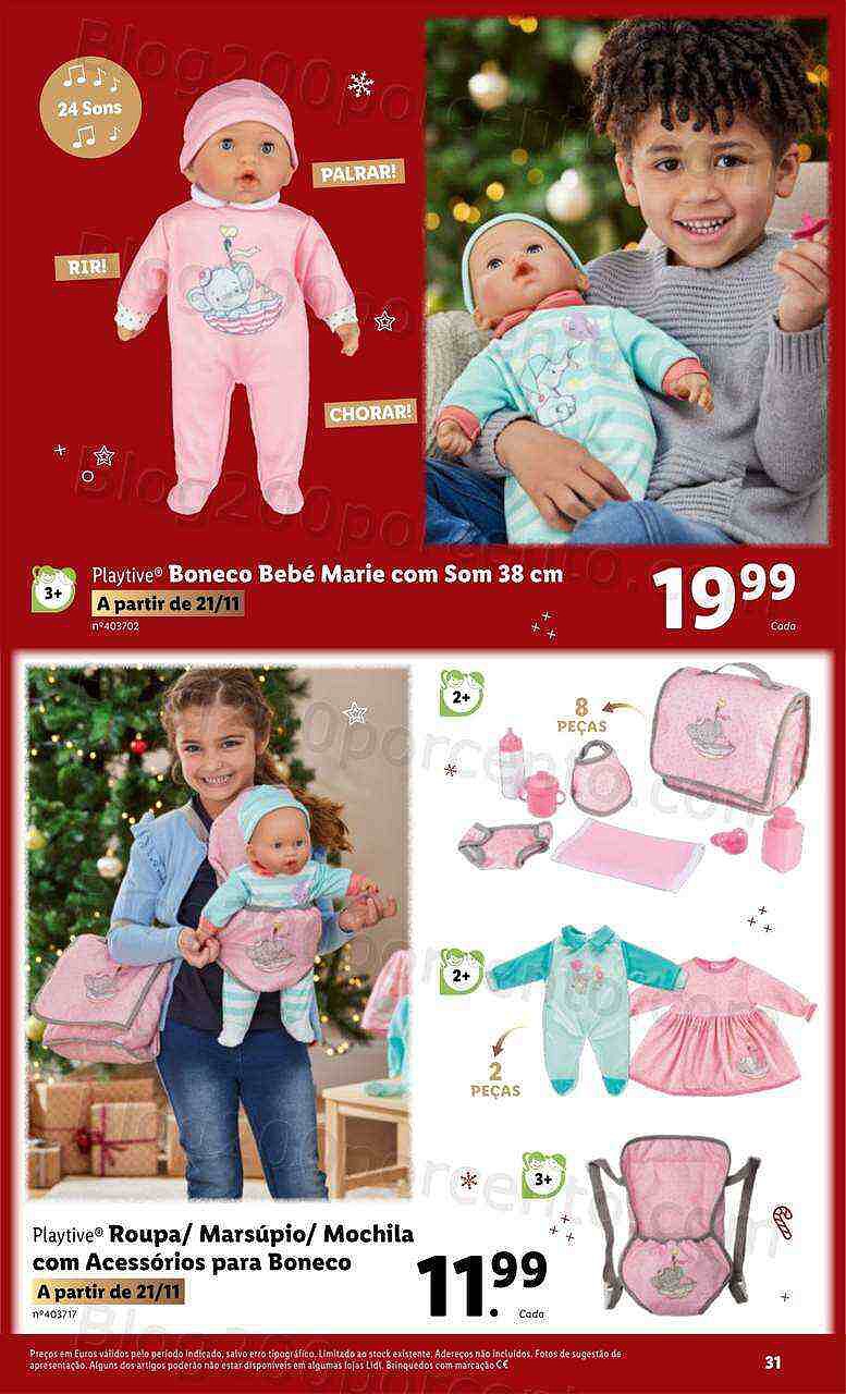 Antevisão Folheto LIDL Brinquedos Natal Promoções a partir de 7 novembro