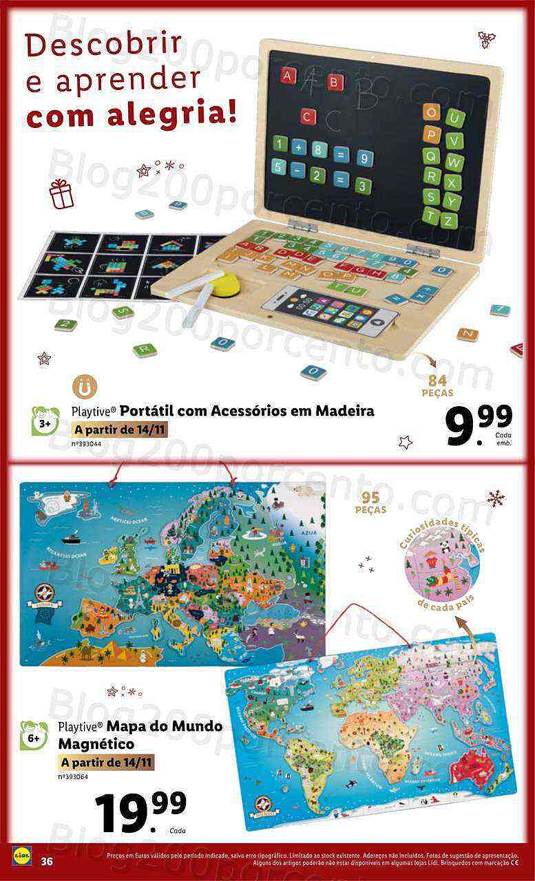 Antevisão Folheto LIDL Brinquedos Natal Promoções a partir de 7 novembro