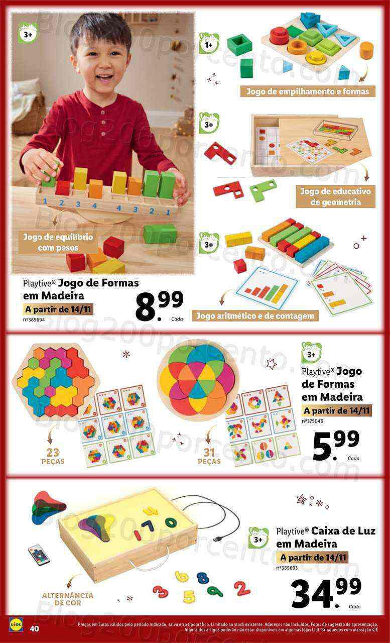 Antevisão Folheto LIDL Brinquedos Natal Promoções a partir de 7 novembro