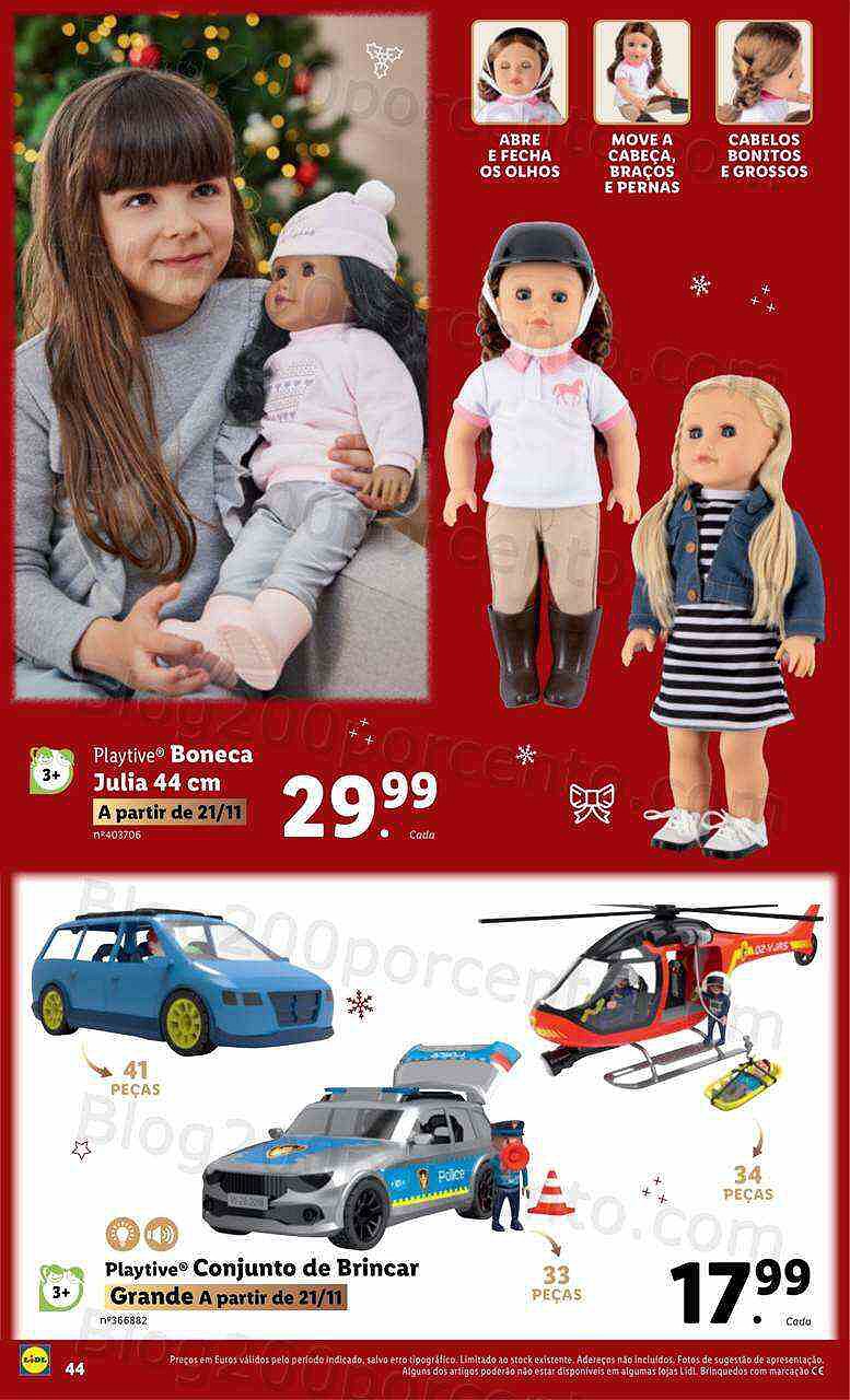 Antevisão Folheto LIDL Brinquedos Natal Promoções a partir de 7 novembro