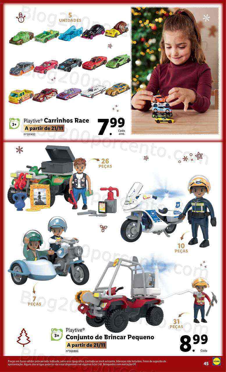 Antevisão Folheto LIDL Brinquedos Natal Promoções a partir de 7 novembro