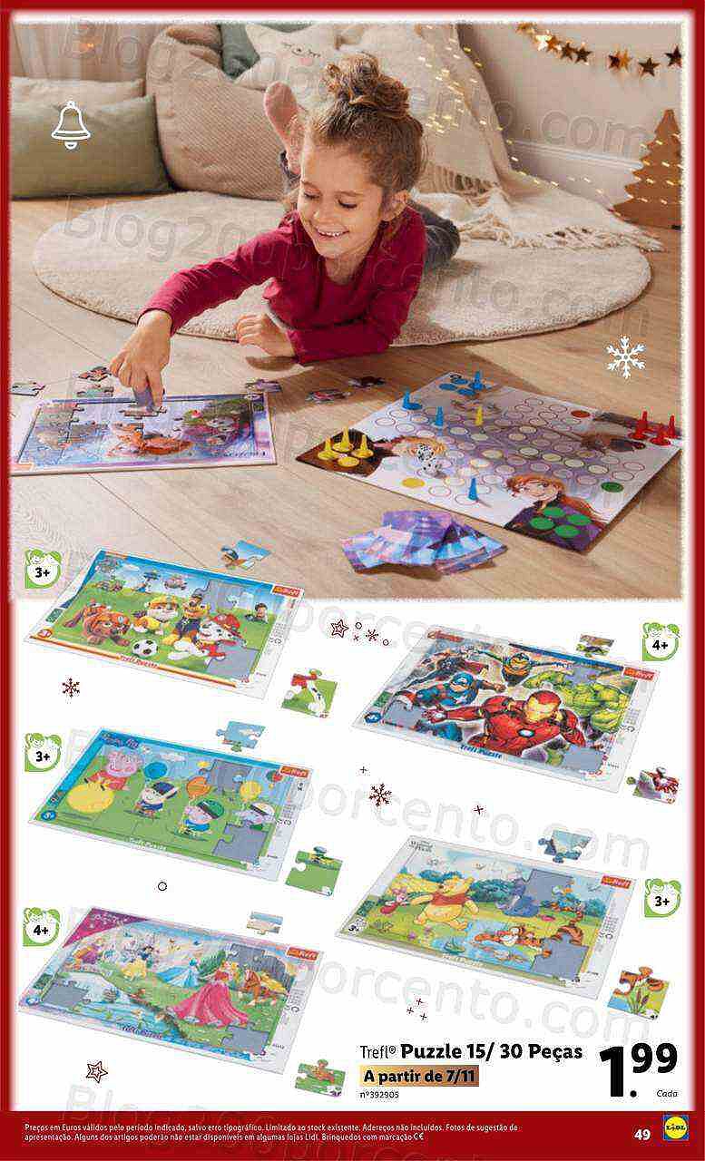 Antevisão Folheto LIDL Brinquedos Natal Promoções a partir de 7 novembro