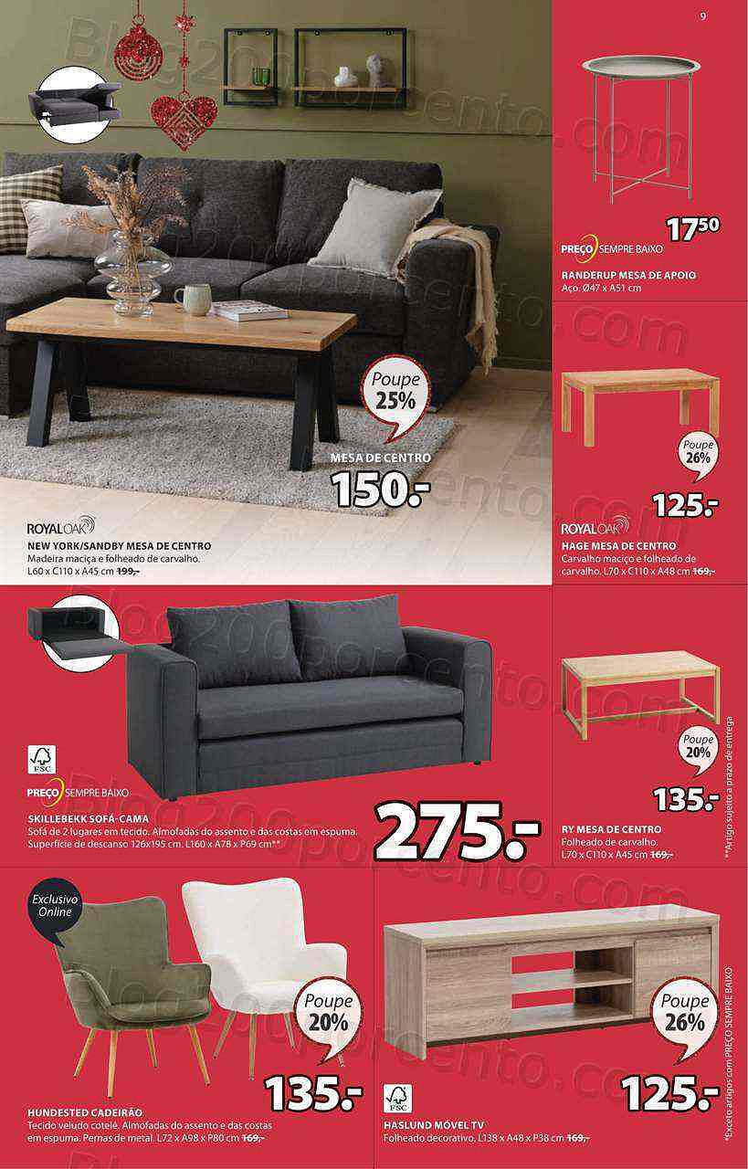 Antevisão Folheto JYSK Promoções de 3 a 20 novembro