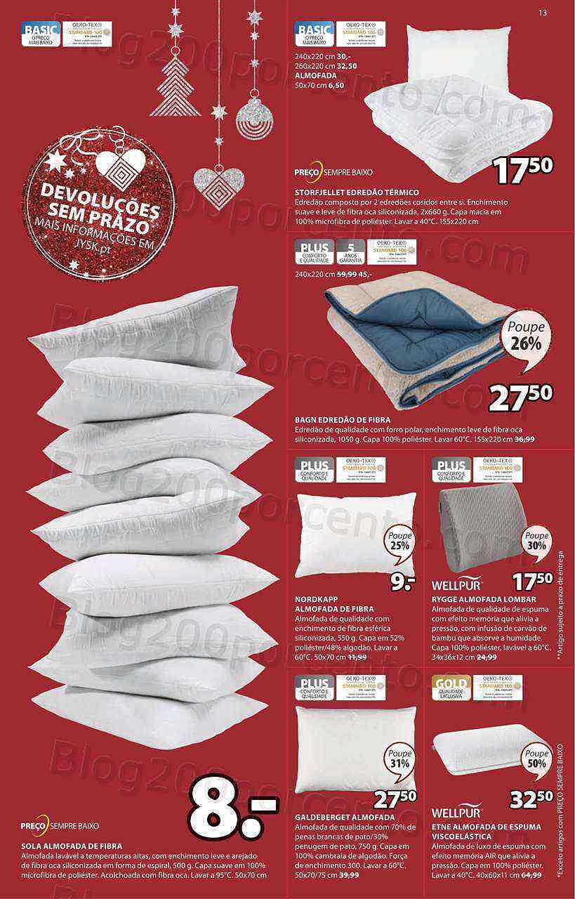 Antevisão Folheto JYSK Promoções de 3 a 20 novembro