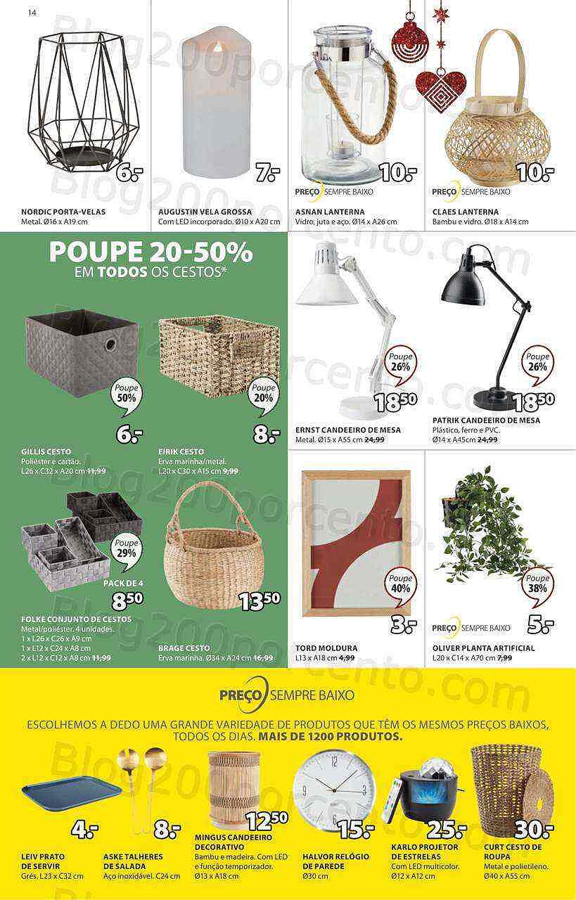 Antevisão Folheto JYSK Promoções de 3 a 20 novembro