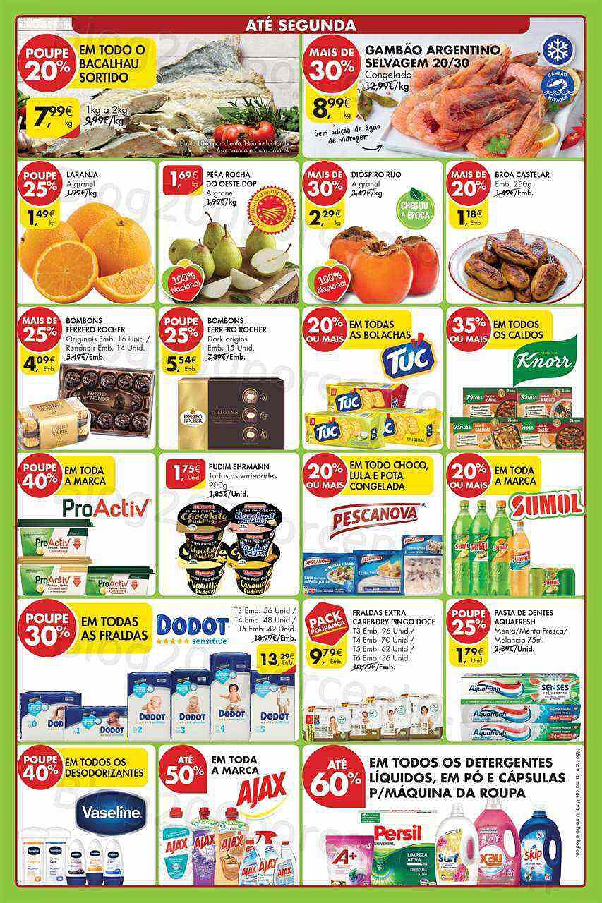 Antevisão Folheto PINGO DOCE Fim de Semana Lojas Norte - 4 a 7 novembro