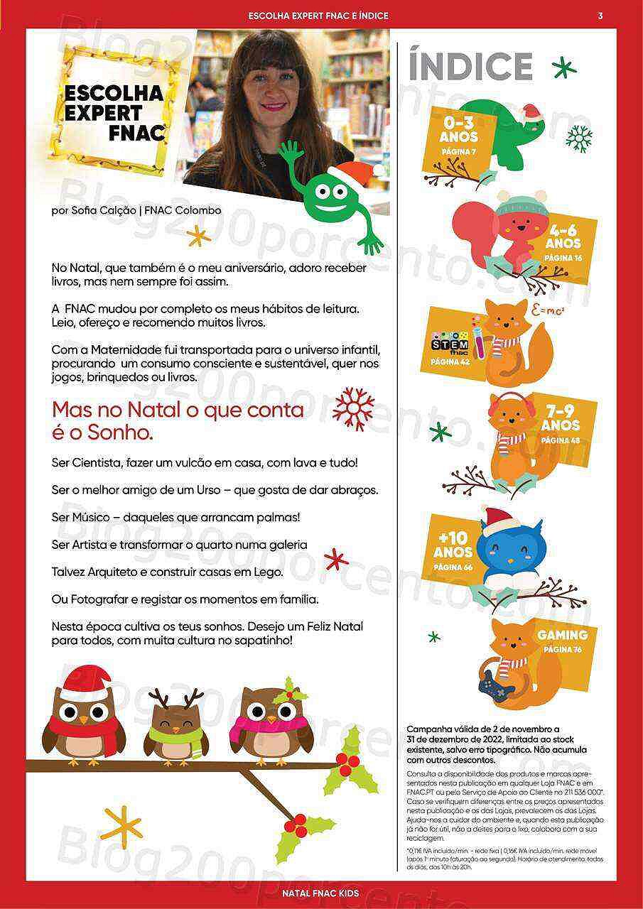 Antevisão Folheto FNAC Kids Natal Promoções até 31 dezembro