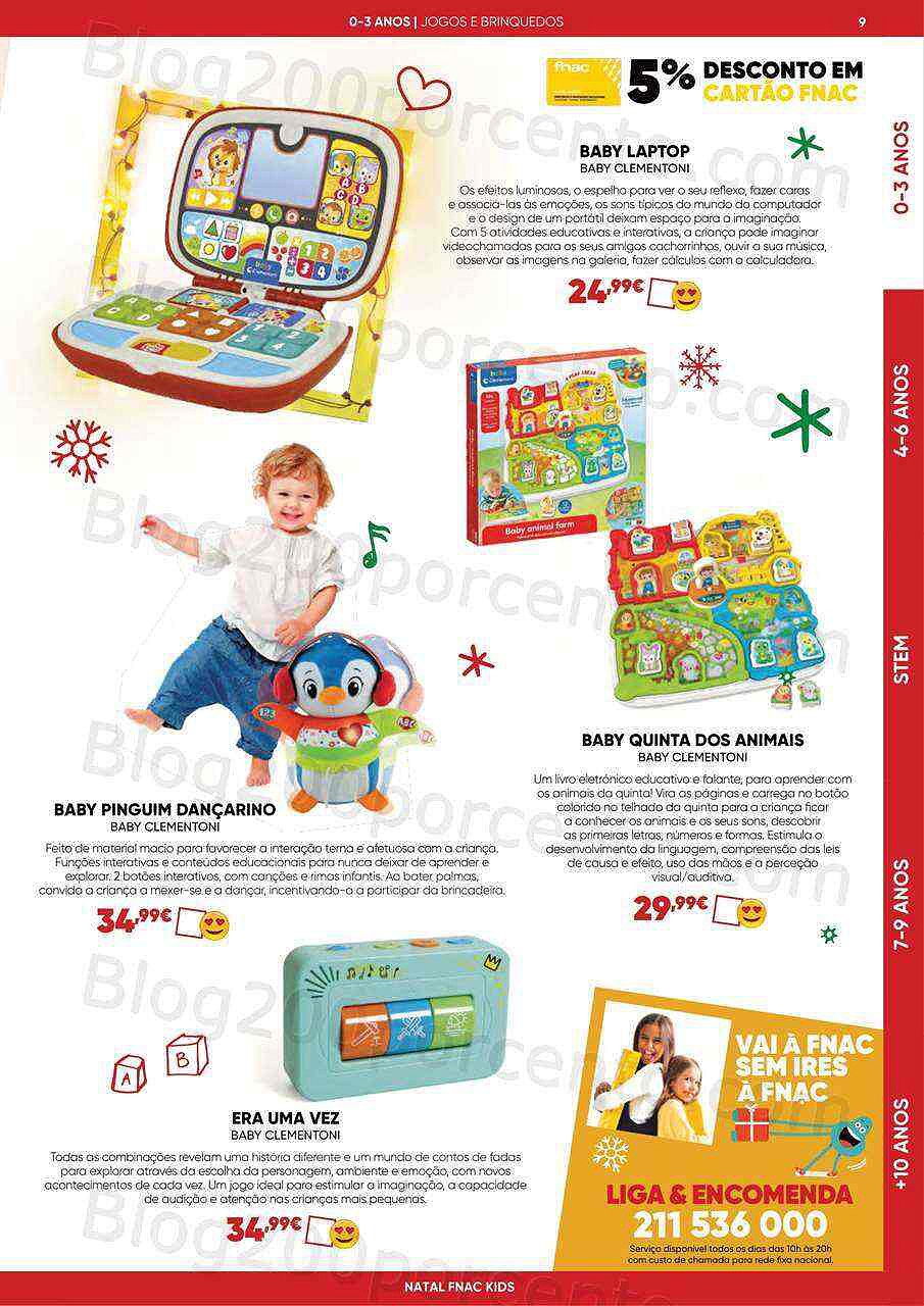 Antevisão Folheto FNAC Kids Natal Promoções até 31 dezembro