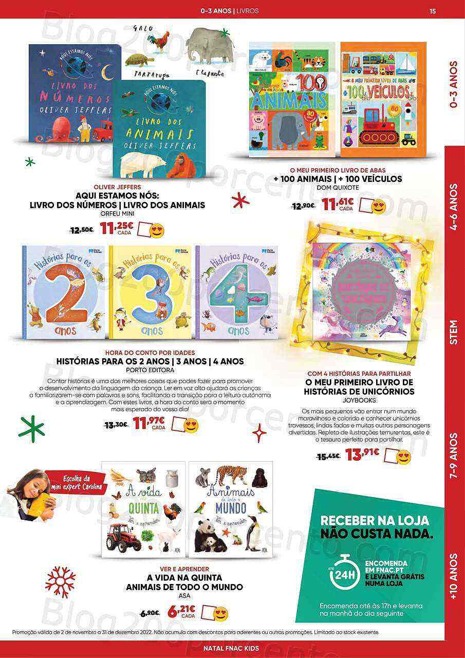 Antevisão Folheto FNAC Kids Natal Promoções até 31 dezembro