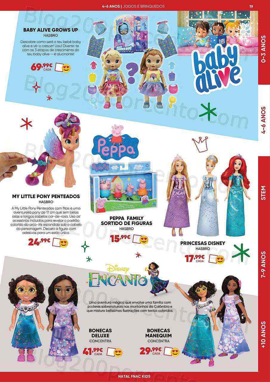 Antevisão Folheto FNAC Kids Natal Promoções até 31 dezembro