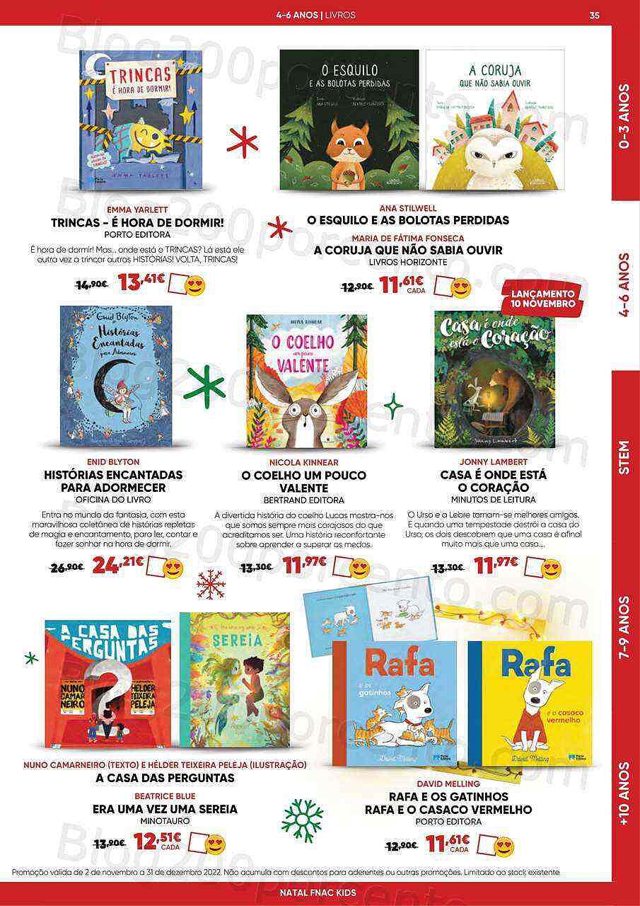 Antevisão Folheto FNAC Kids Natal Promoções até 31 dezembro