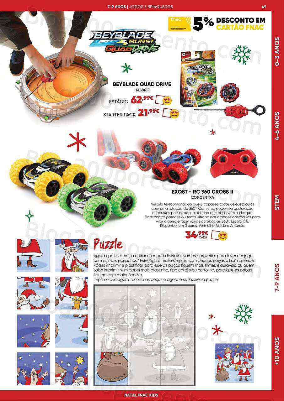 Antevisão Folheto FNAC Kids Natal Promoções até 31 dezembro