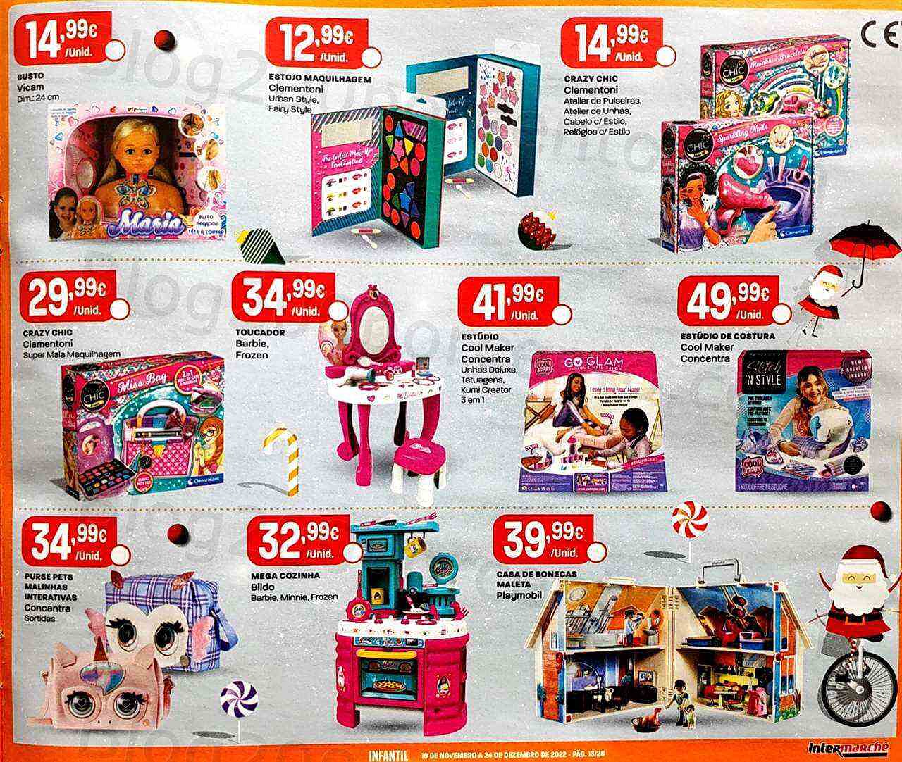 Antevisão Folheto INTERMARCHÉ Brinquedos de Natal Promoções de 10 novembro a 24 dezembro
