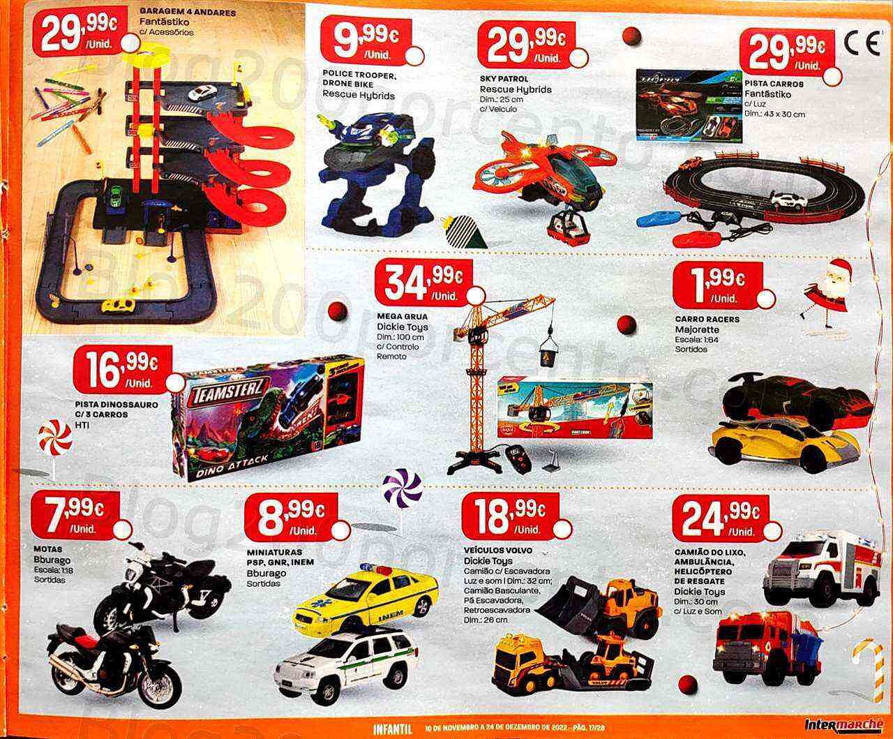 Antevisão Folheto INTERMARCHÉ Brinquedos de Natal Promoções de 10 novembro a 24 dezembro