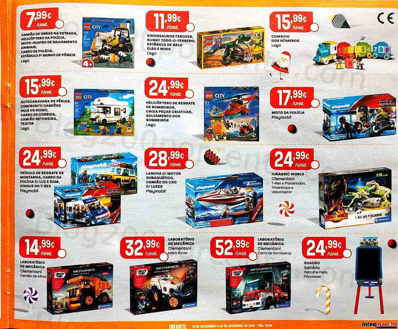 Antevisão Folheto INTERMARCHÉ Brinquedos de Natal Promoções de 10 novembro a 24 dezembro