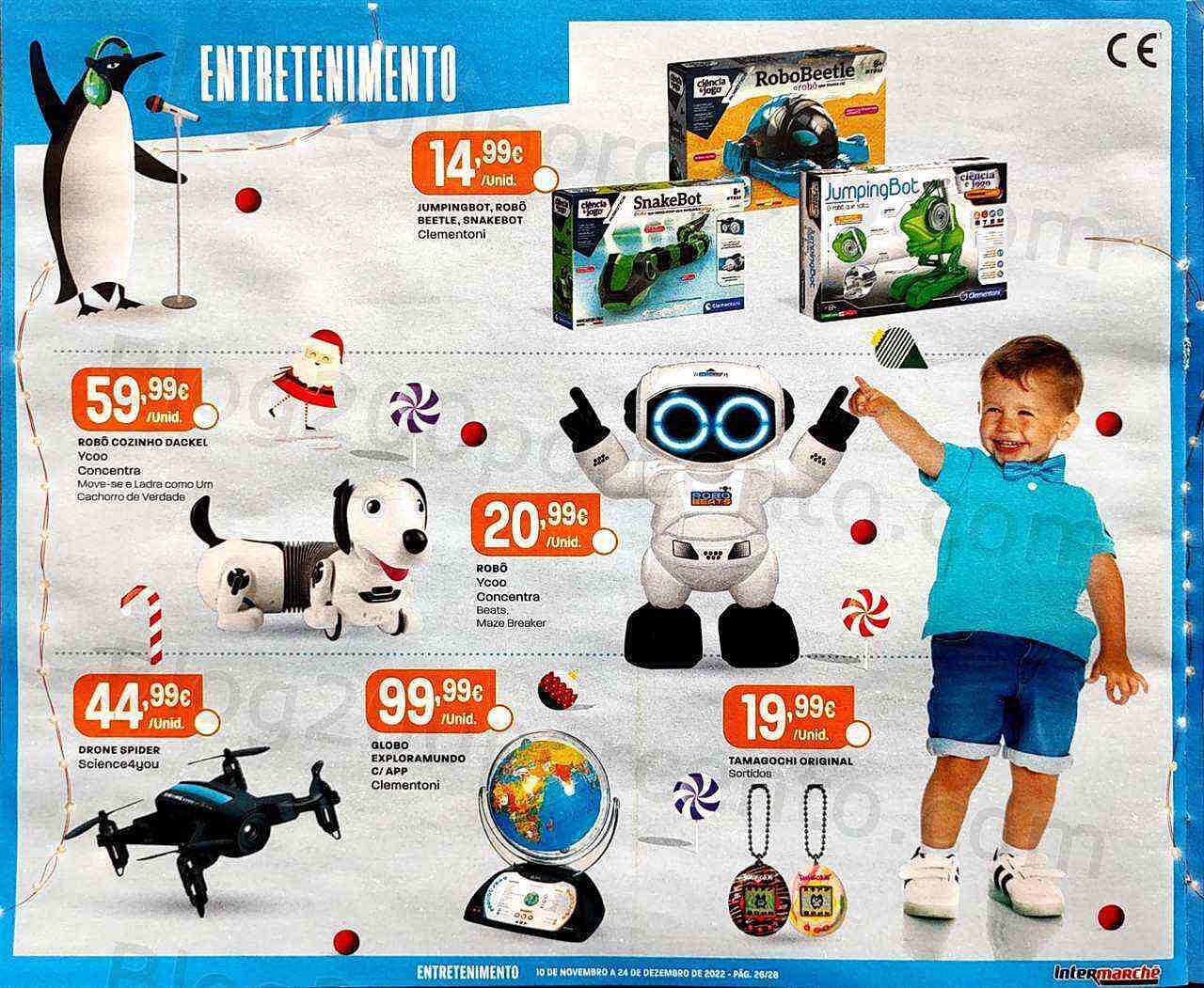 Antevisão Folheto INTERMARCHÉ Brinquedos de Natal Promoções de 10 novembro a 24 dezembro