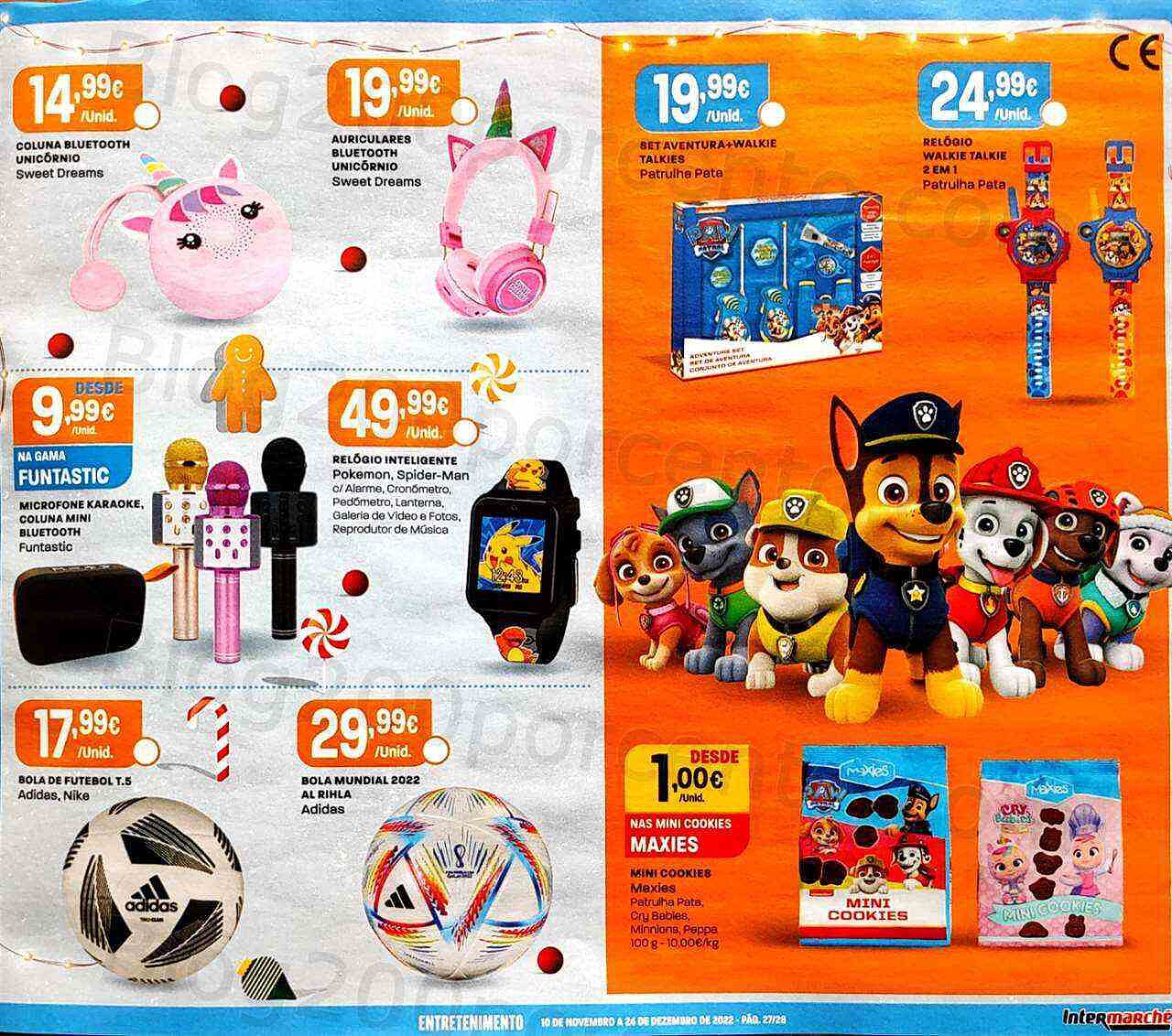 Antevisão Folheto INTERMARCHÉ Brinquedos de Natal Promoções de 10 novembro a 24 dezembro