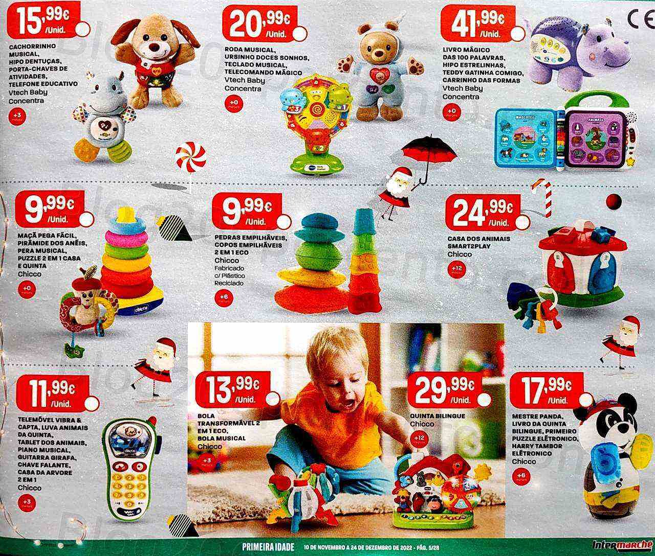 Antevisão Folheto INTERMARCHÉ Brinquedos de Natal Promoções de 10 novembro a 24 dezembro