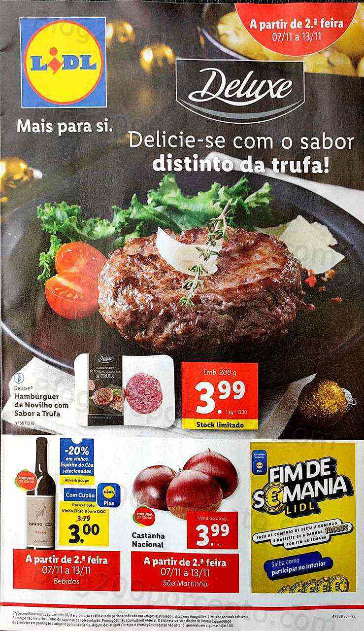 Antevisão Folheto LIDL Natal Promoções de 7 a 13 novembro