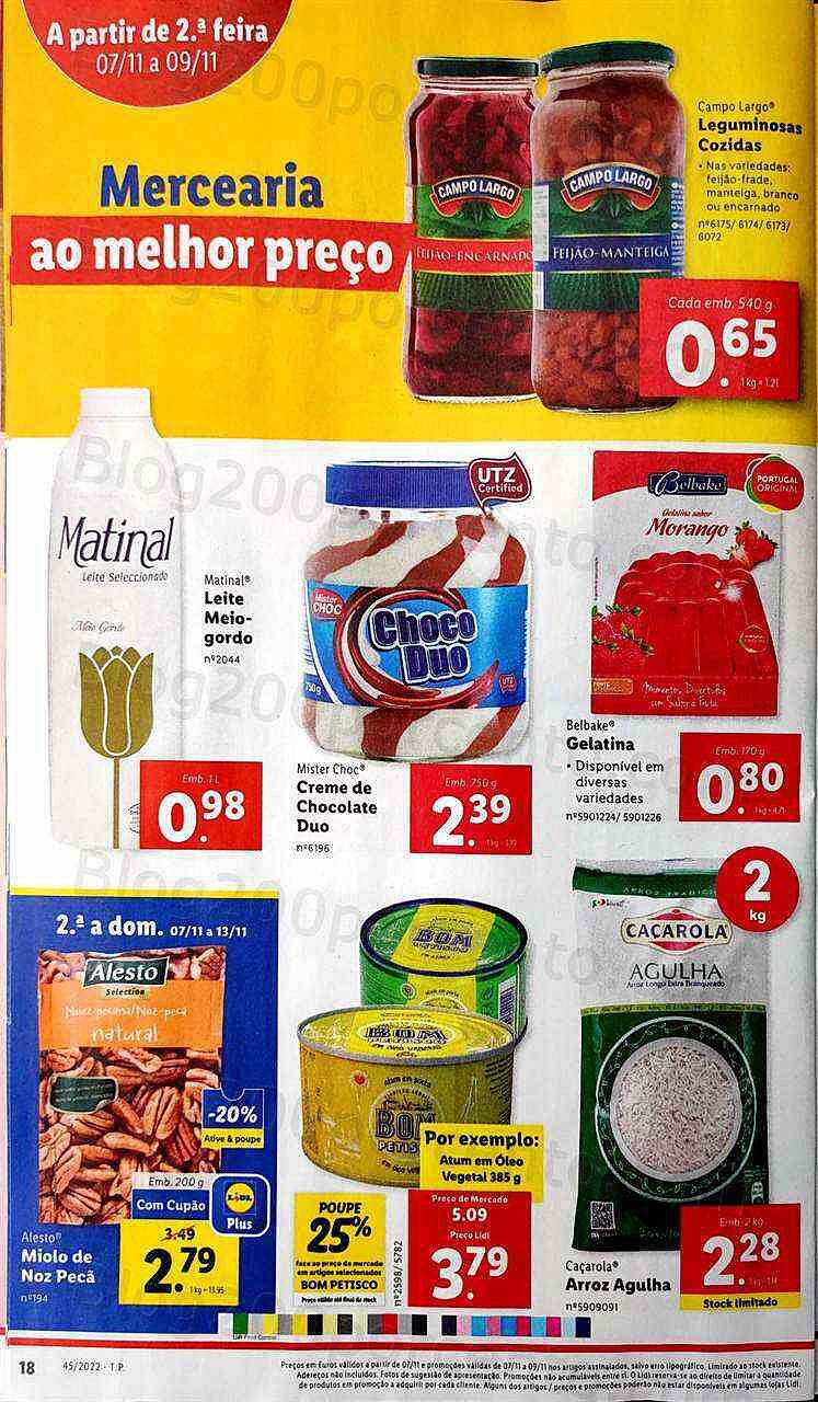 Antevisão Folheto LIDL Promoções de 7 a 9 novembro - segunda a quarta