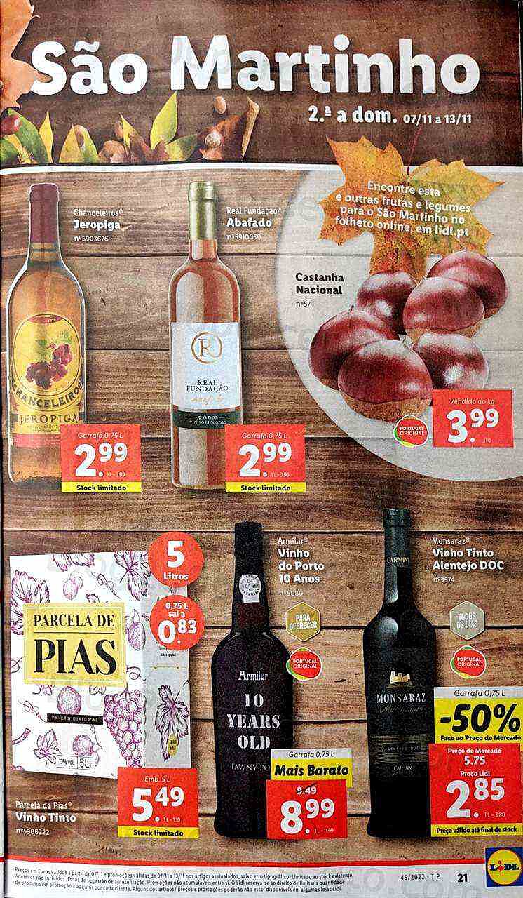 Antevisão Folheto LIDL Promoções de 7 a 13 novembro