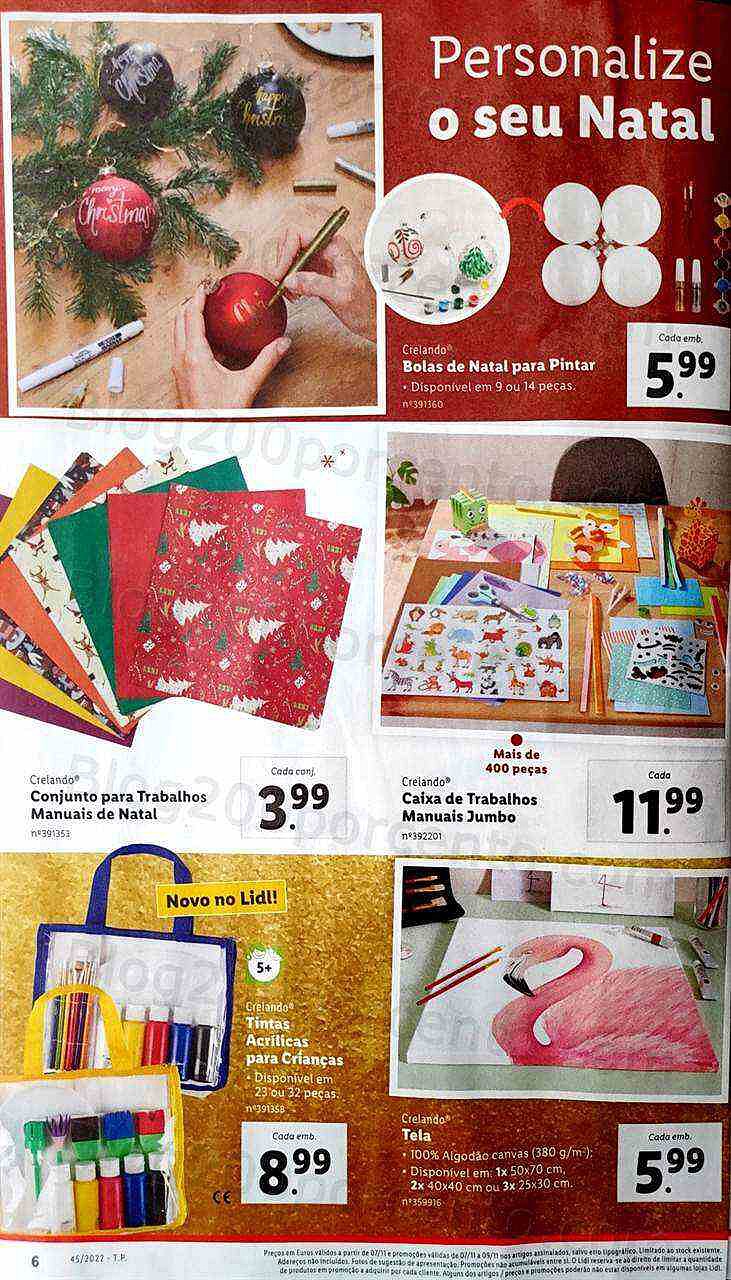 Antevisão Folheto LIDL Natal Promoções de 7 a 13 novembro