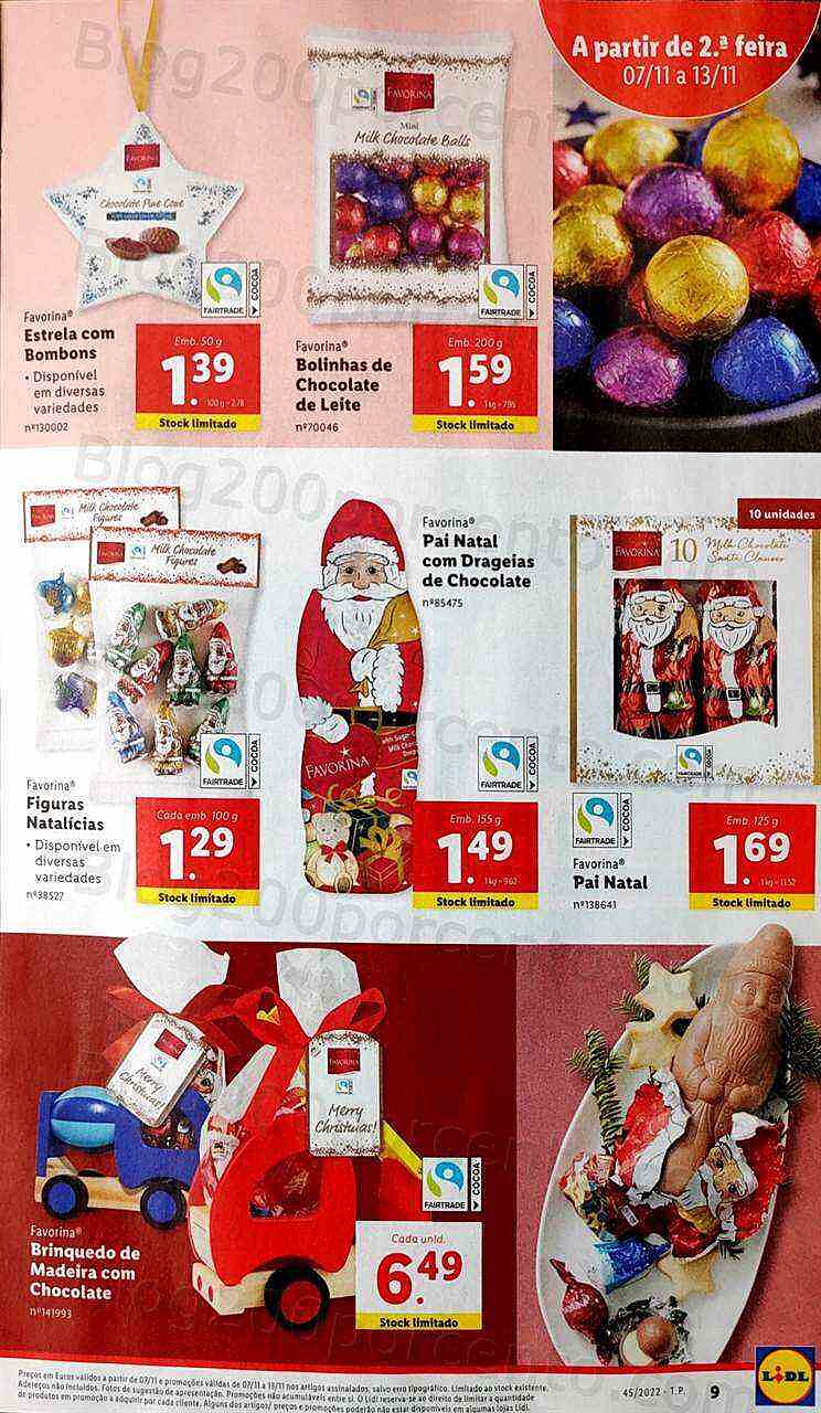 Antevisão Folheto LIDL Natal Promoções de 7 a 13 novembro
