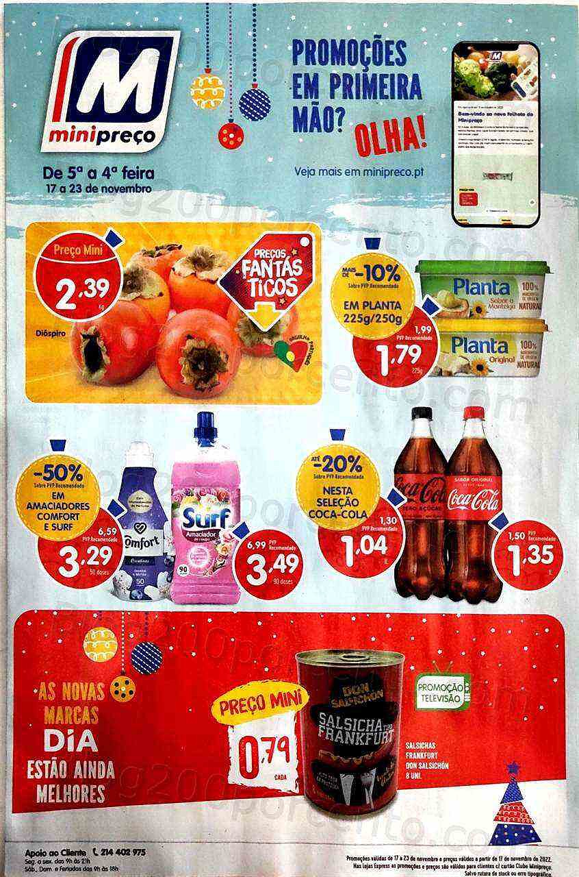 Antevisão Folheto MINIPREÇO Promoções de 17 a 23 novembro