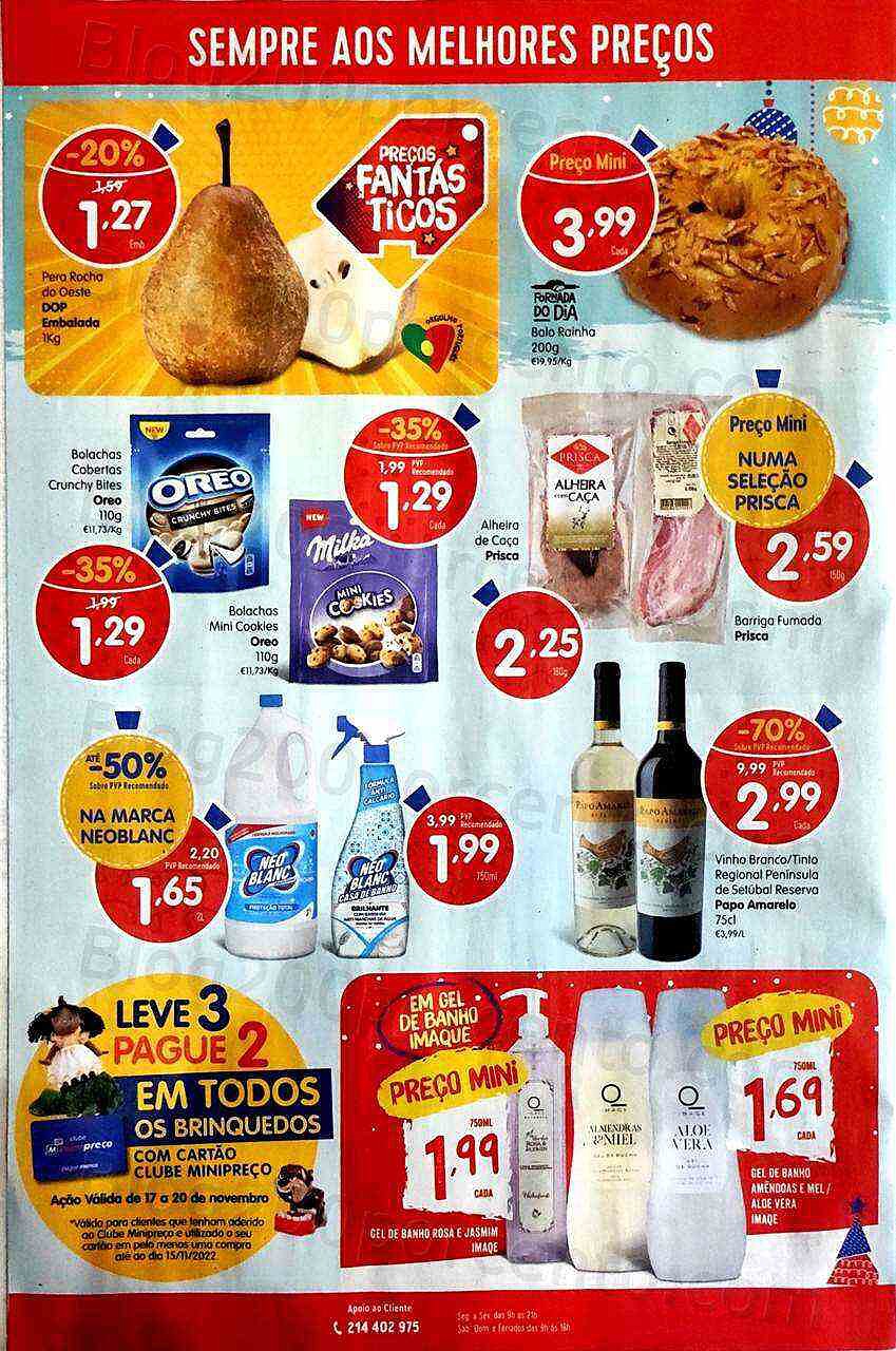 Antevisão Folheto MINIPREÇO Promoções de 17 a 23 novembro