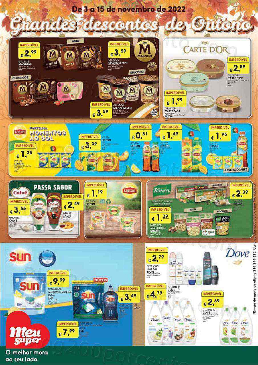 Antevisão Folheto MEU SUPER Extra Promoções de 3 a 15 novembro
