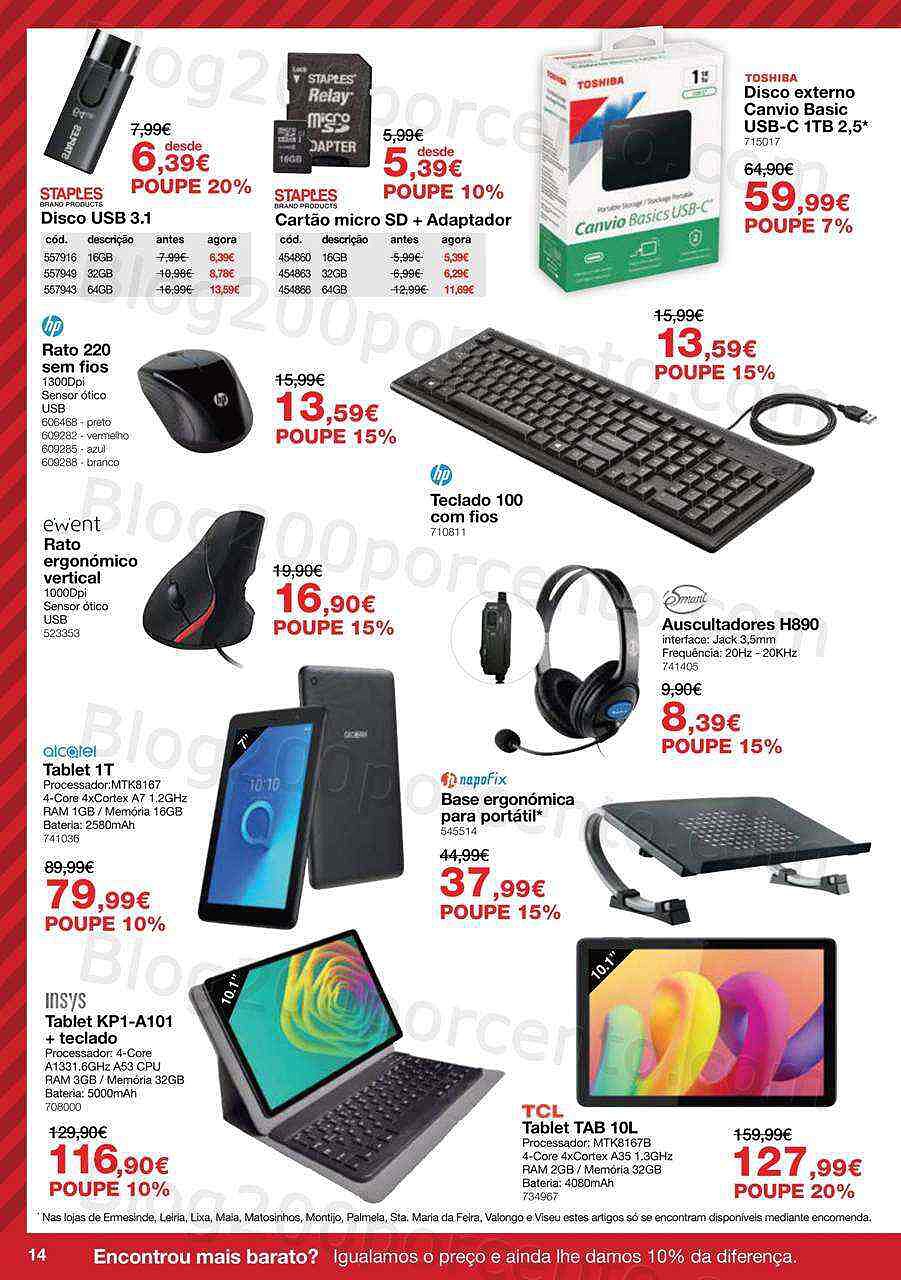 Antevisão Folheto STAPLES Promoções de 7 a 24 novembro