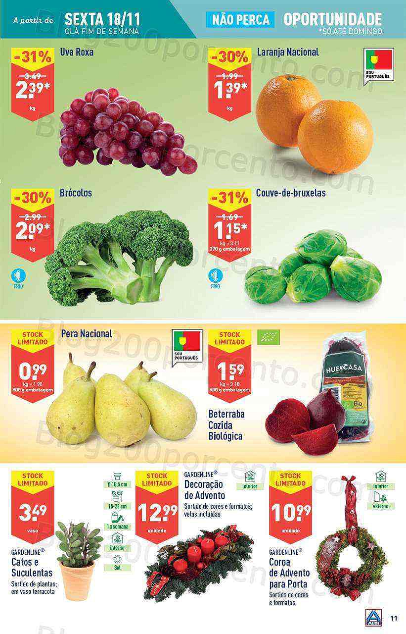 Antevisão Folheto ALDI Promoções de 16 a 22 novembro