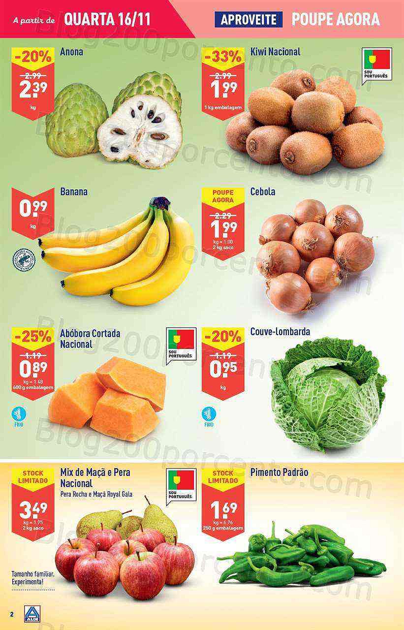 Antevisão Folheto ALDI Promoções de 16 a 22 novembro