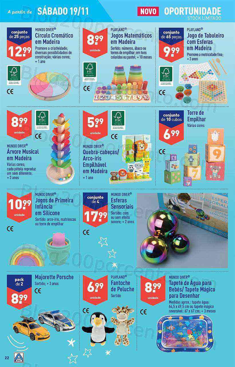 Antevisão Folheto ALDI Promoções de 16 a 22 novembro