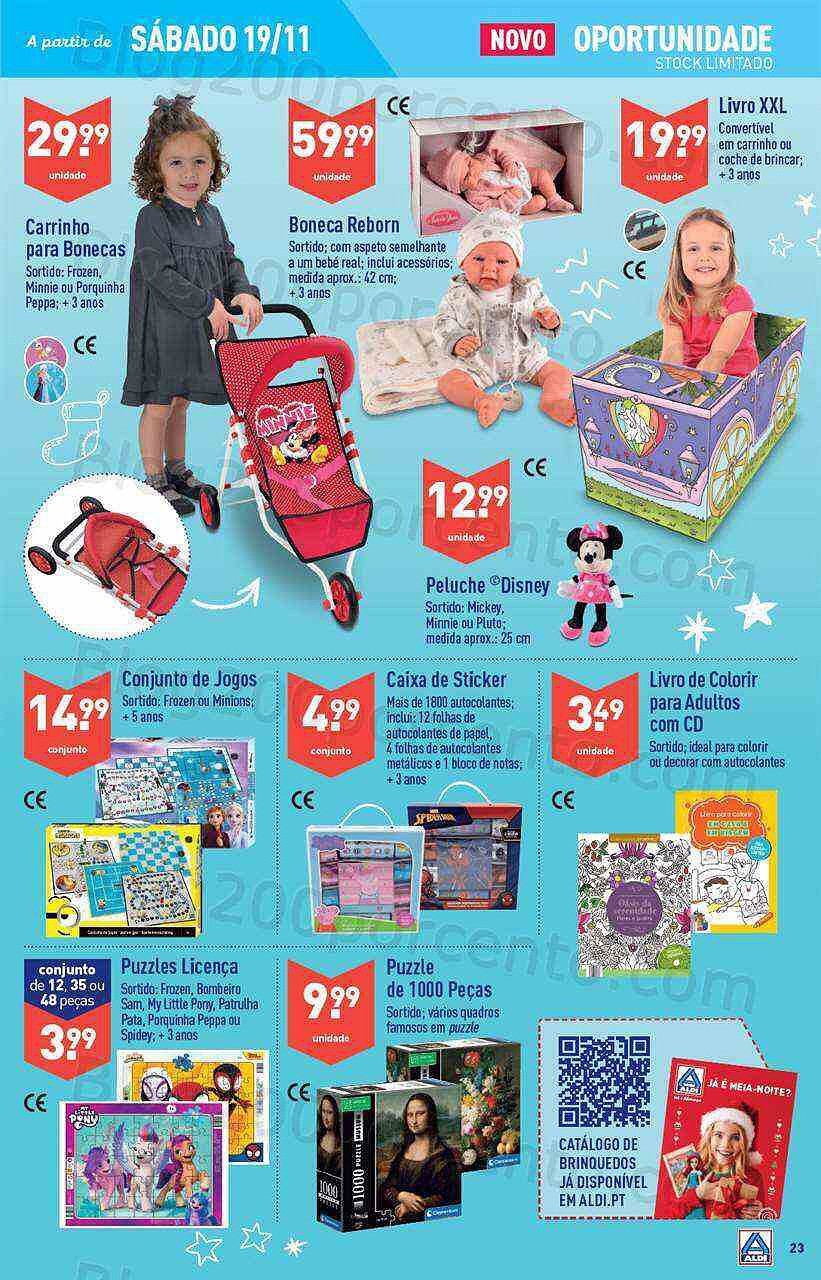 Antevisão Folheto ALDI Promoções de 16 a 22 novembro