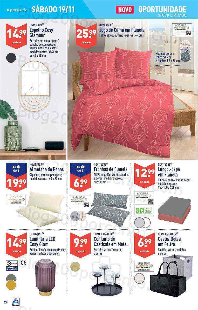 Antevisão Folheto ALDI Promoções de 16 a 22 novembro