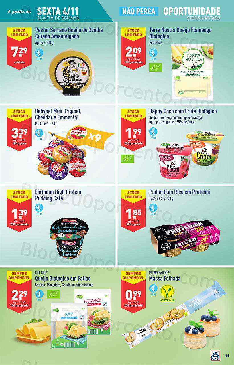 Antevisão Folheto ALDI Fim de Semana Promoções a partir de 4 novembro