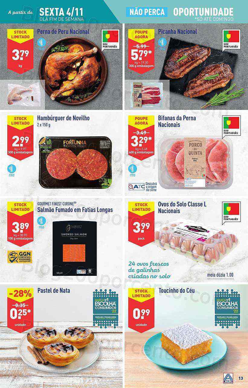 Antevisão Folheto ALDI Fim de Semana Promoções a partir de 4 novembro
