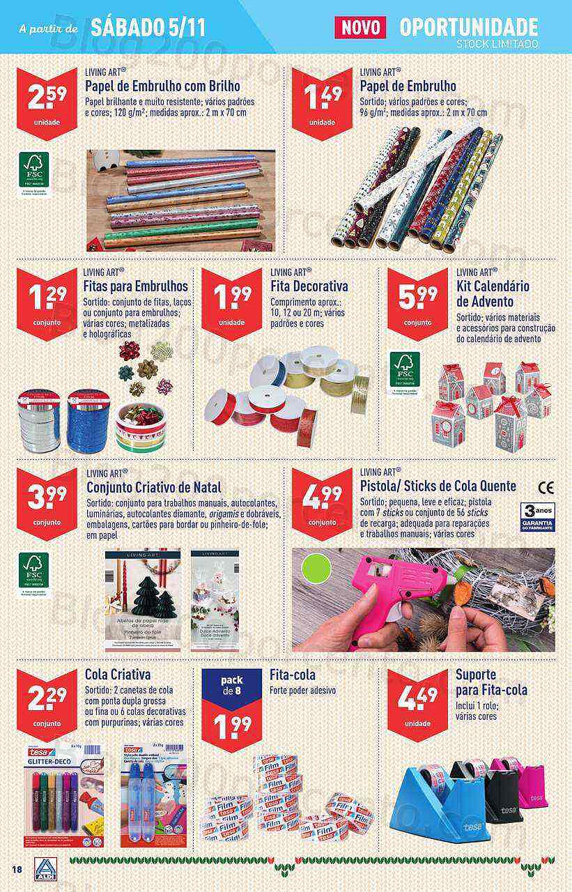 Antevisão Folheto ALDI Fim de Semana Promoções a partir de 4 novembro