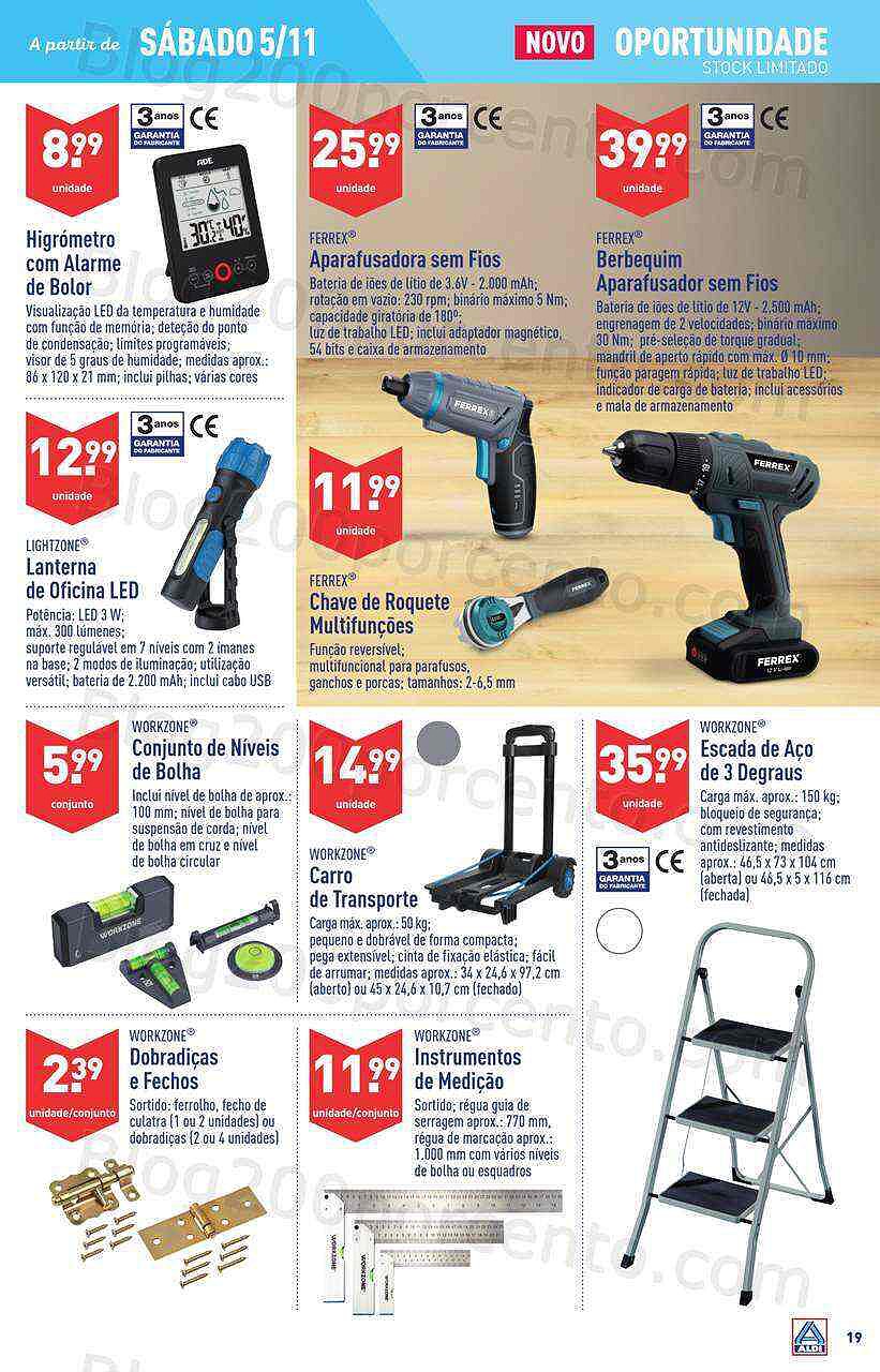 Antevisão Folheto ALDI Fim de Semana Promoções a partir de 4 novembro