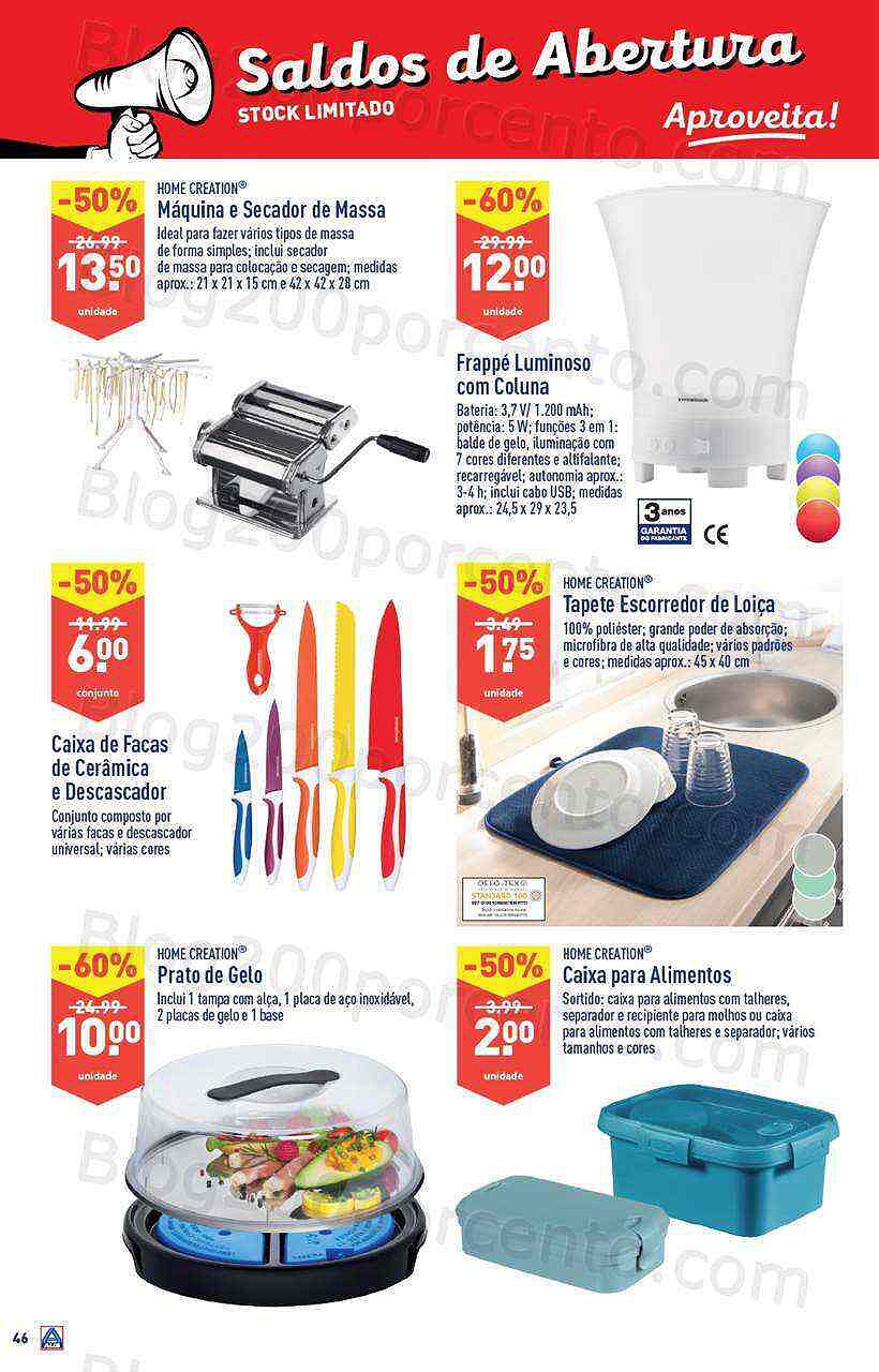 Antevisão Folheto ALDI Saldos + Abertura Promoções de 16 novembro a 13 dezembro