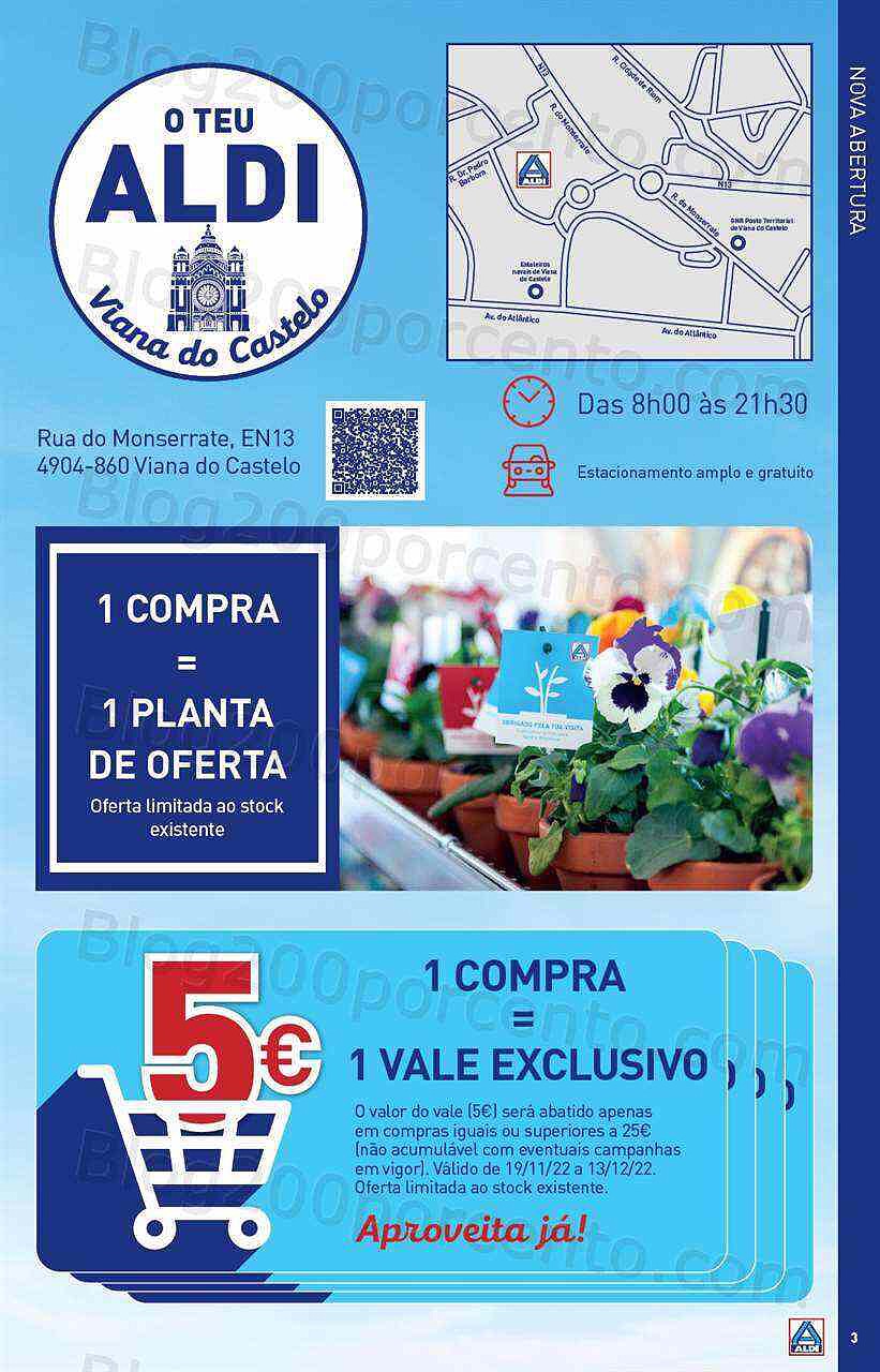 Antevisão Folheto ALDI Saldos + Abertura Promoções de 18 novembro a 13 dezembro