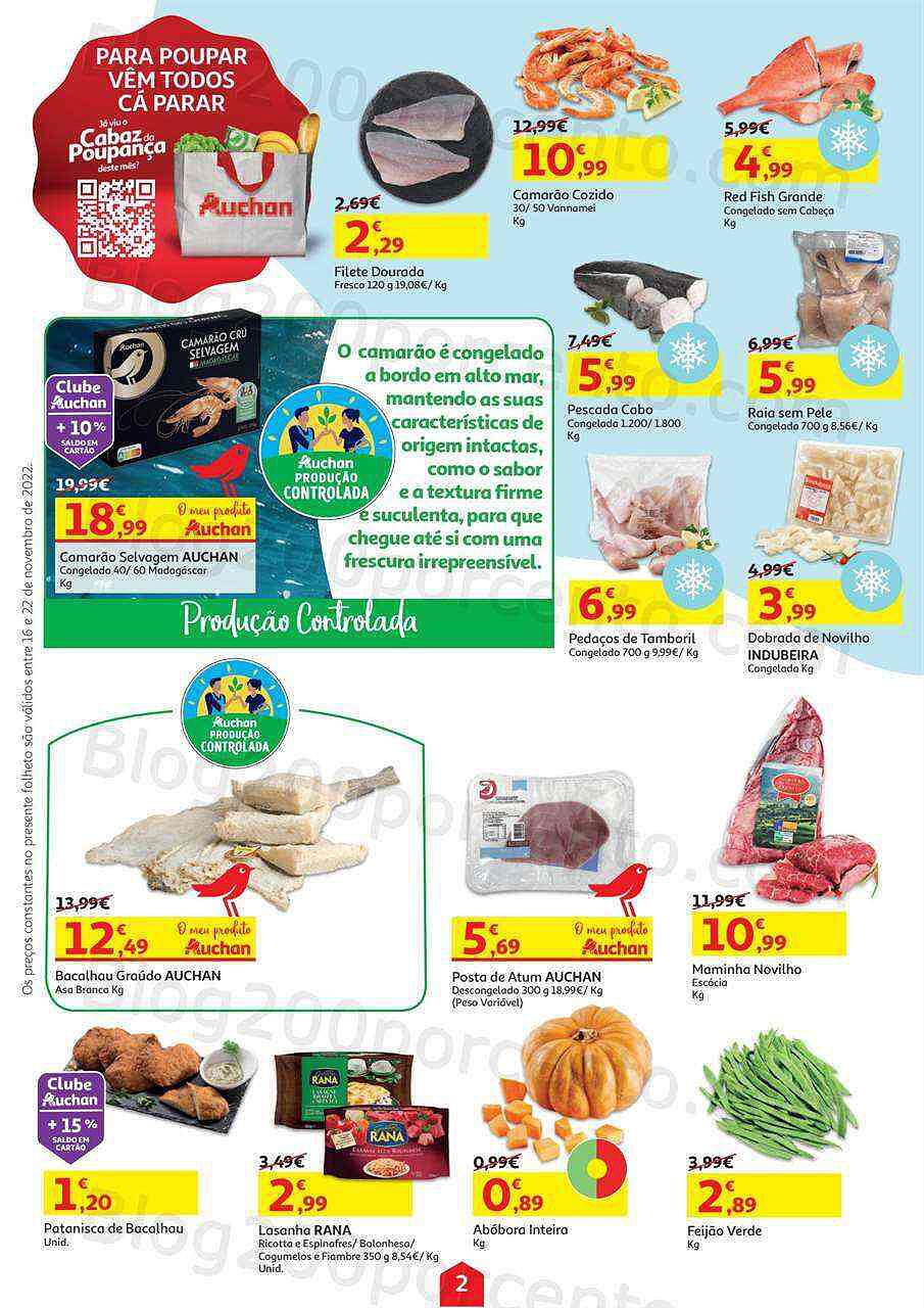 Antevisão Folheto AUCHAN Promoções de 16 a 22 novembro