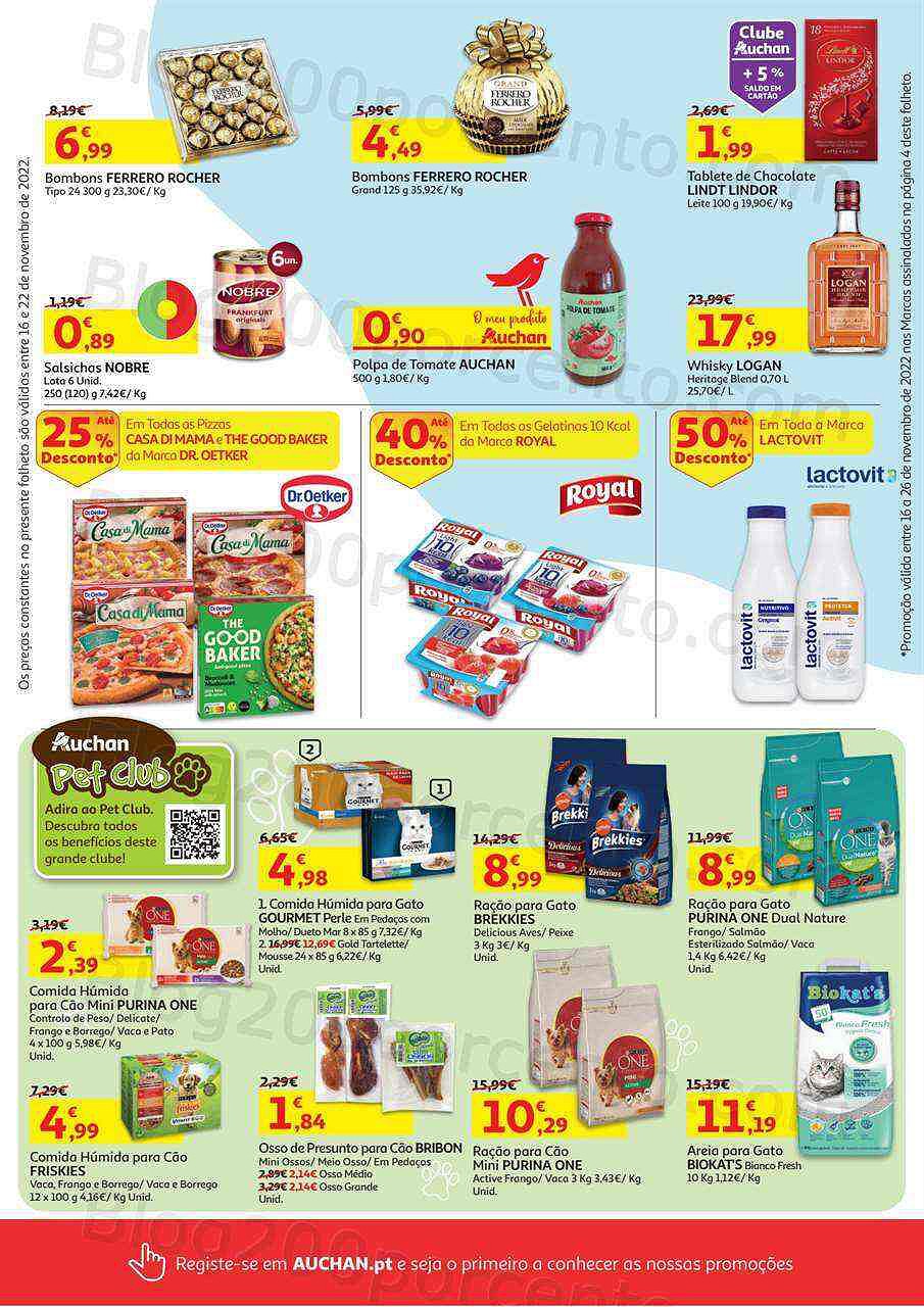 Antevisão Folheto AUCHAN Promoções de 16 a 22 novembro