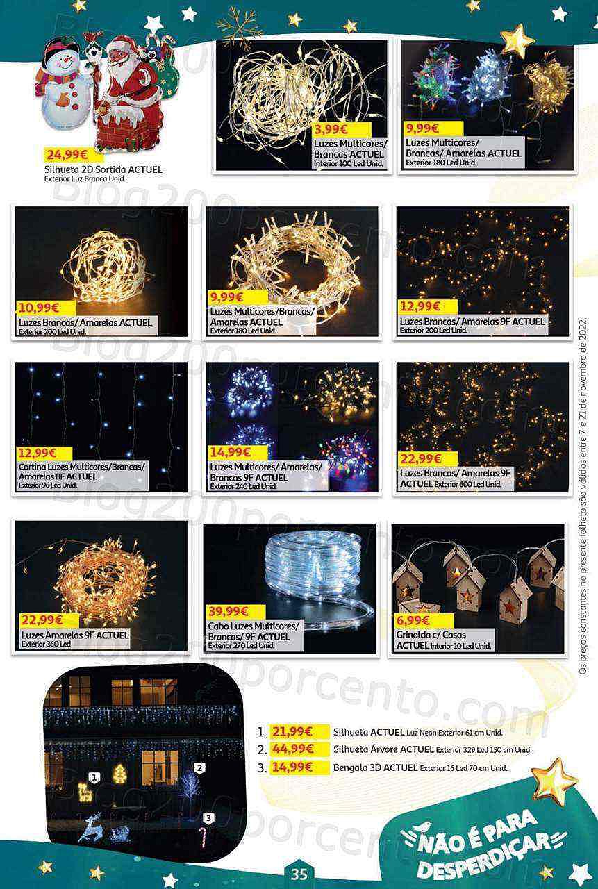 Antevisão Folheto AUCHAN Decoração Natal Promoções de 7 a 21 novembro