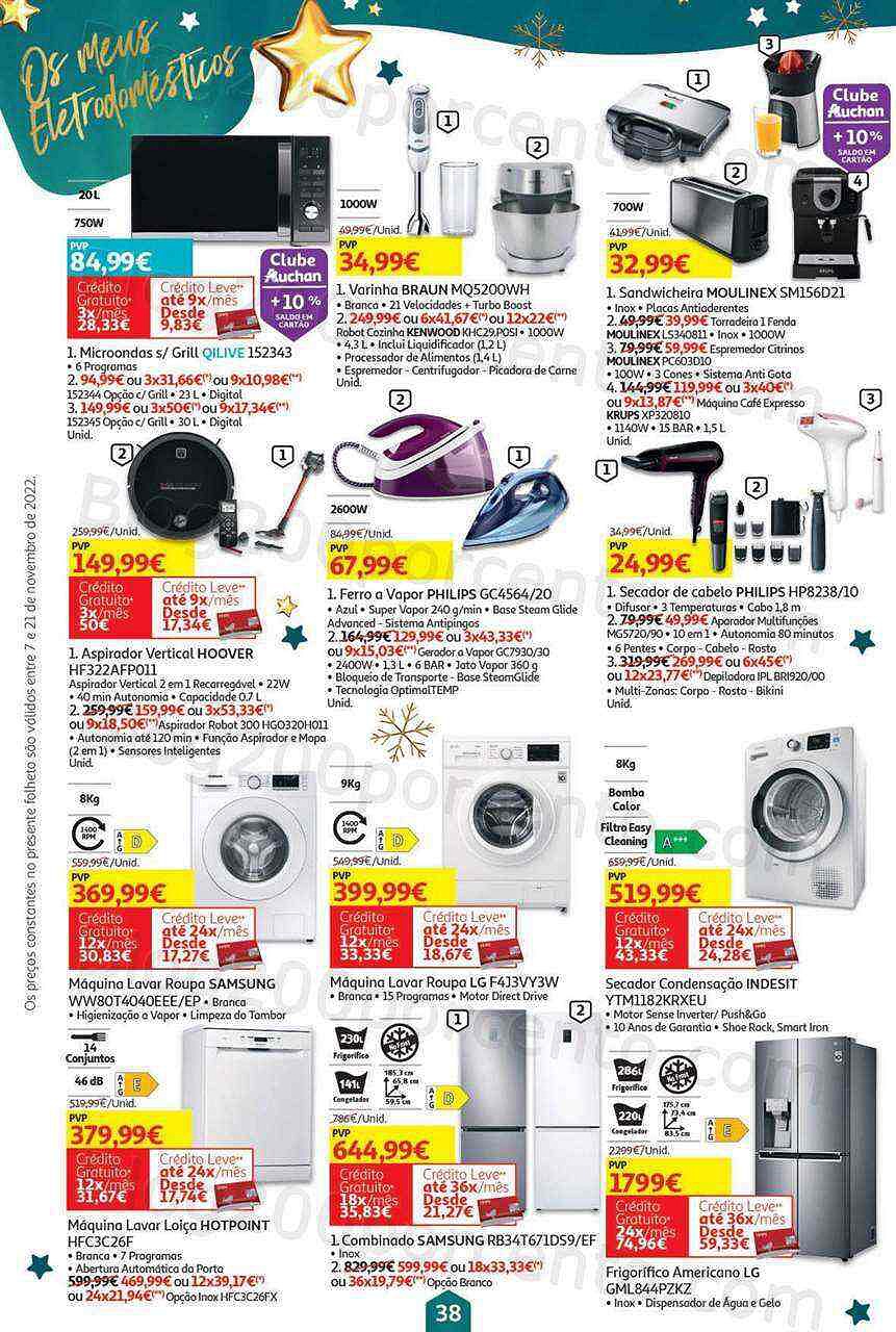 Antevisão Folheto AUCHAN Promoções + Natal Promoções de 7 a 21 novembro