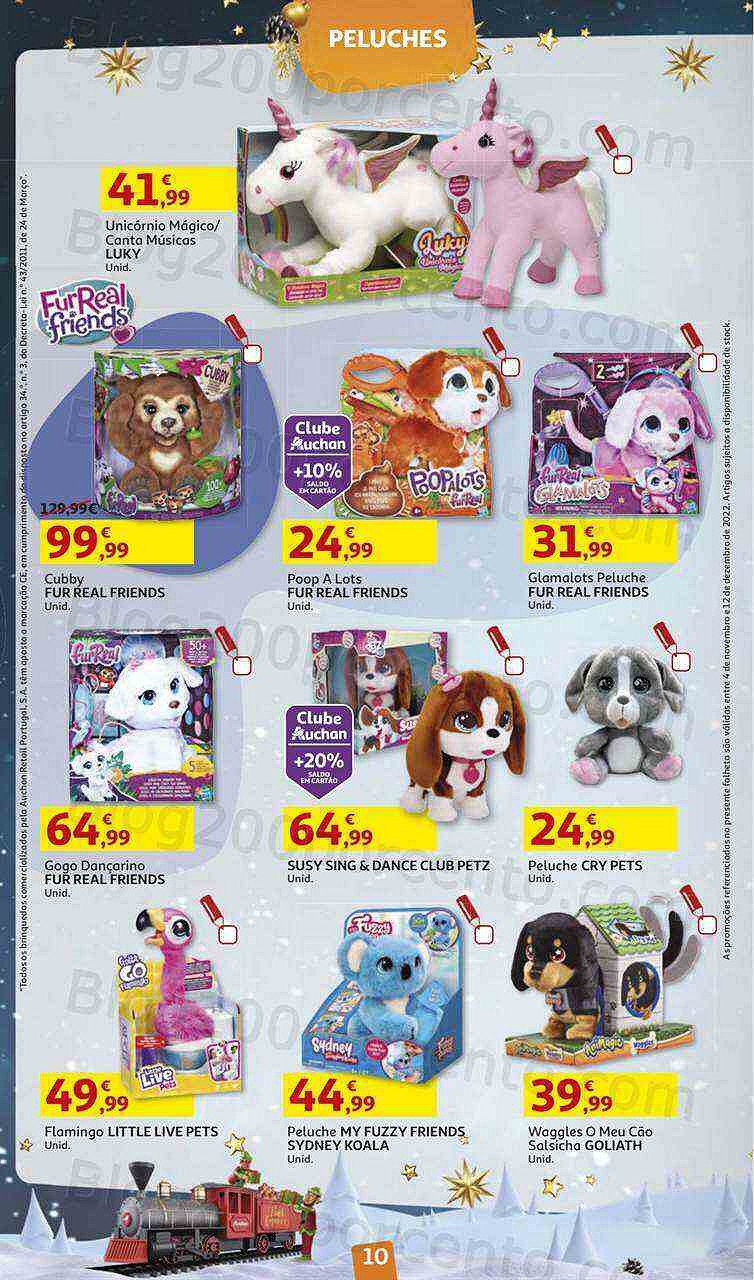 Antevisão Folheto AUCHAN Brinquedos Natal Promoções de 4 novembro a 12 dezembro
