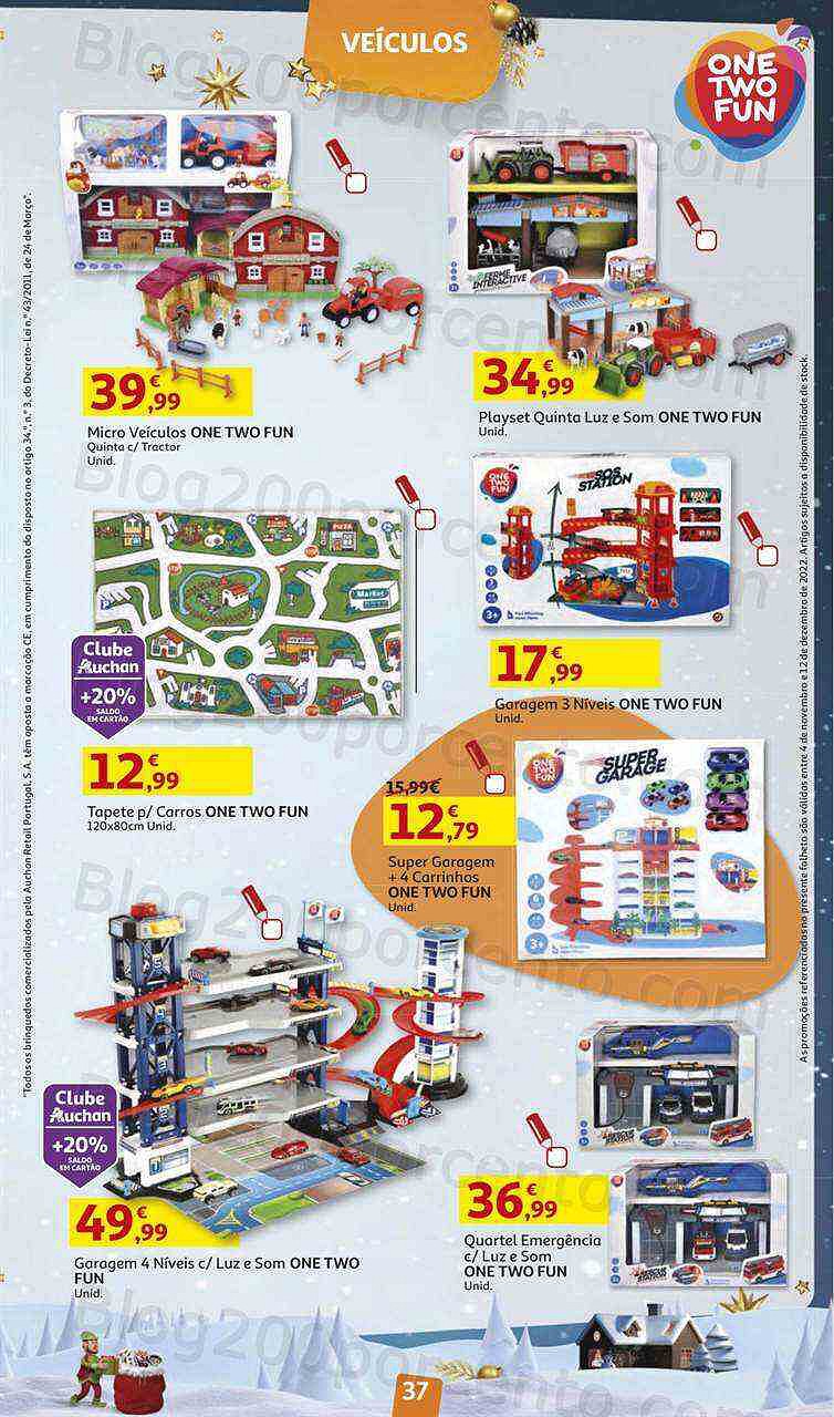 Antevisão Folheto AUCHAN Brinquedos Natal Promoções de 4 novembro a 12 dezembro