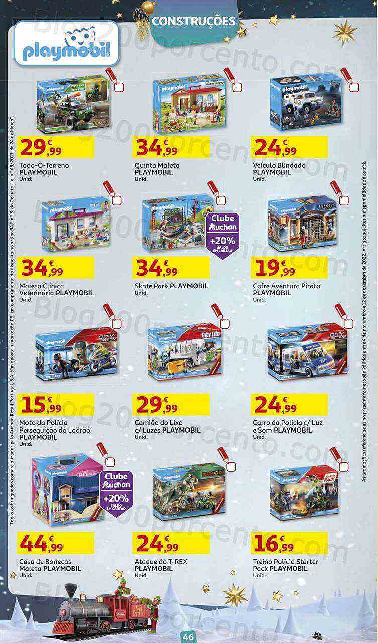 Antevisão Folheto AUCHAN Brinquedos Natal Promoções de 4 novembro a 12 dezembro